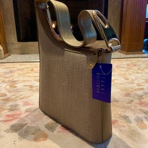 Stuart Weitzman bag with unique shoulder strap Vintage with tags.